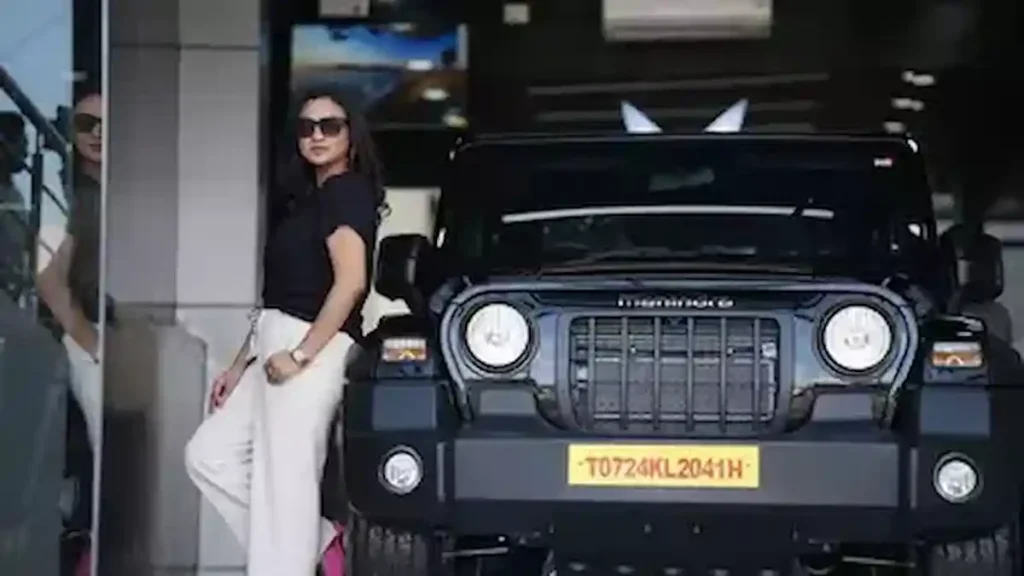 lakshmi nakshathra buys mahindra thar